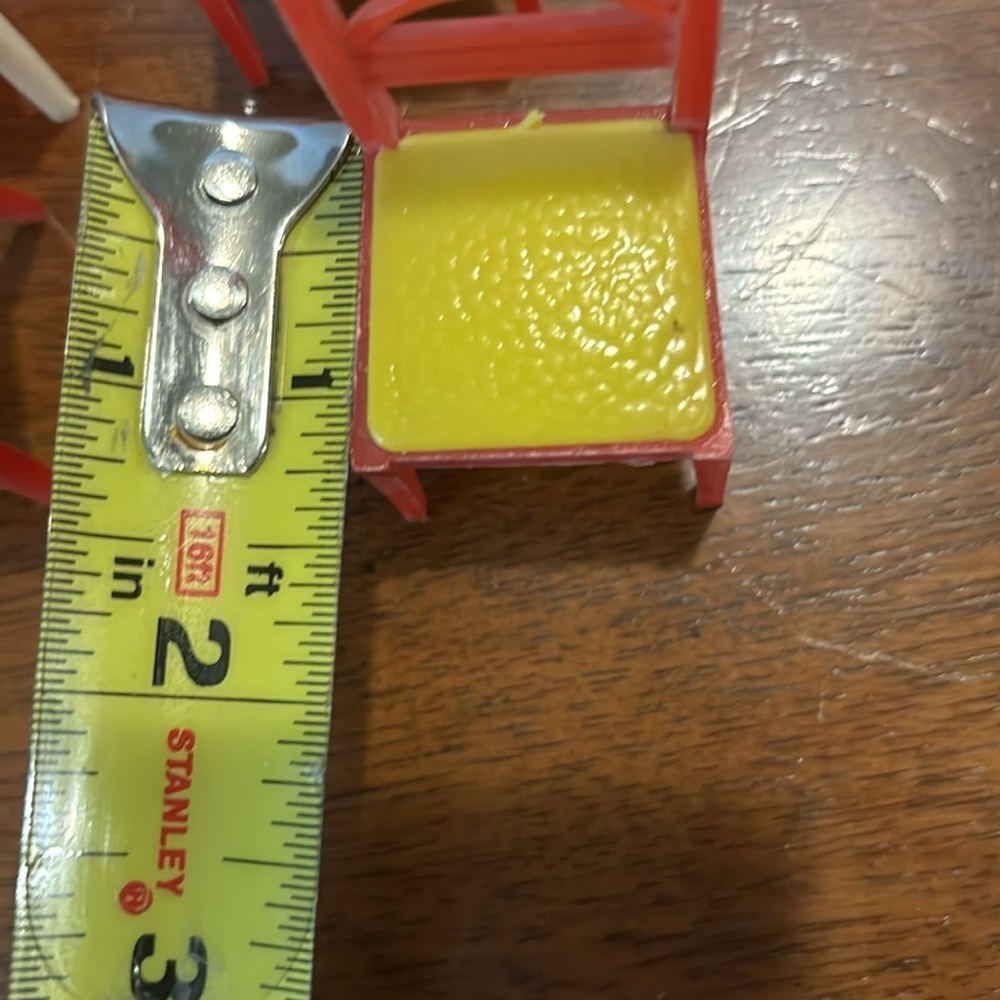 Vintage Dollhouse Furniture 4 Chairs - Picture 4 of 9